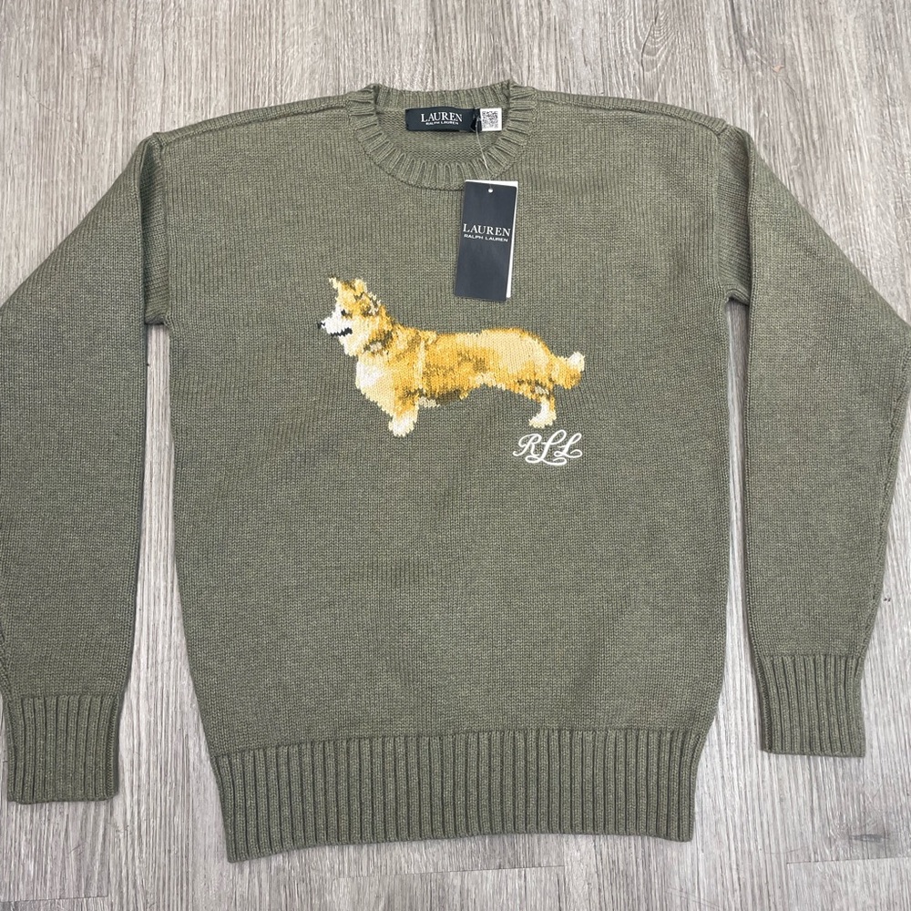 Lauren Intarsia-Knit Cotton Sweater